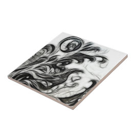 Die glühende Blüteninvertierung Fliese