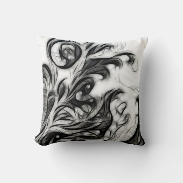 Die glühende Blüteninvertierung Kissen (Vorderseite)