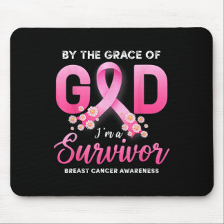 Die Gnade Gottes bin ich eine Überlebende Brustkre Mousepad