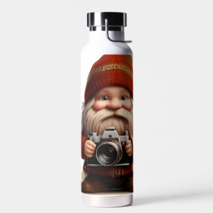 Die Gnom-Fotograf Wasserflasche Trinkflasche