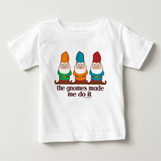 Die Gnomes ließen mich es tun Baby T-shirt (Vorderseite)
