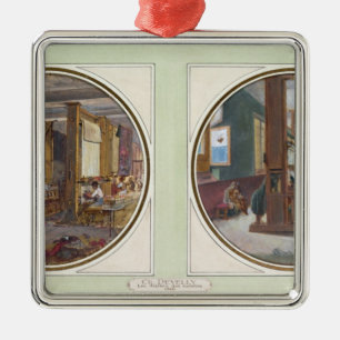 Die Gobelin-Werkstatt, 1840 Ornament Aus Metall