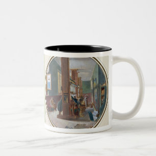 Die Gobelin-Werkstatt, 1840 Zweifarbige Tasse