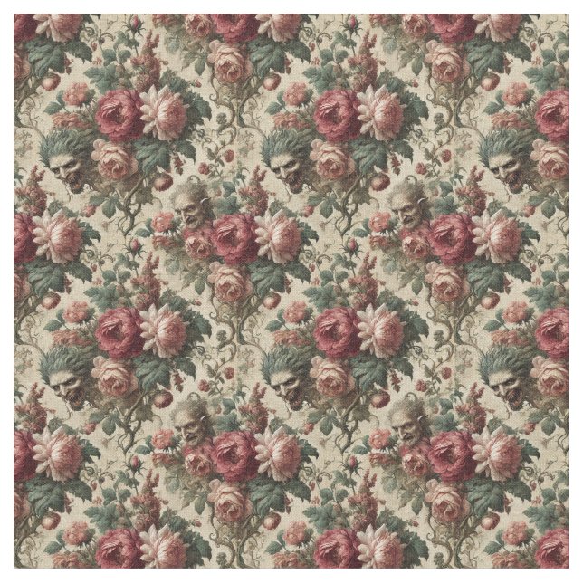 Die Goblin Couriers - gotische Dense Tile Stoff (Nahaufnahme)