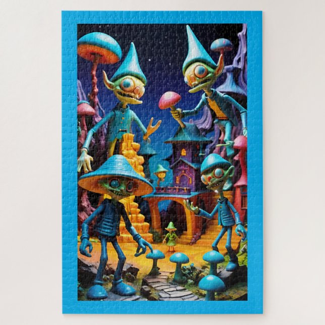 Die Goblins von Groll-Town - Ken Gage Fantasy Art Puzzle (Vertikal)