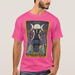 Die Goddess Hecate Tarot Card Triple Moon Wiccan P T-Shirt