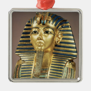 Die Goldbegräbnismaske, vom Grab von Silbernes Ornament
