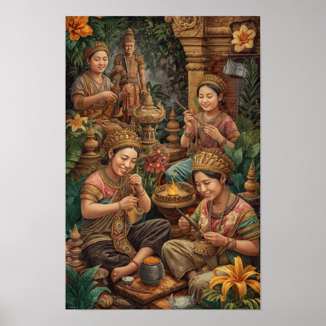 Die Golden Artisans von Bali - Sacro Craft in Para Poster (Vorne)