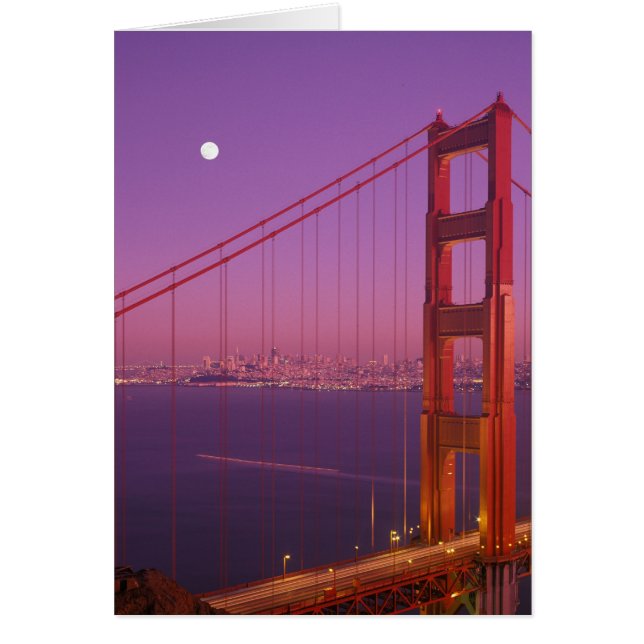 Die Golden Gate Bridge kurz nach Sonnenuntergang, (Vorne)