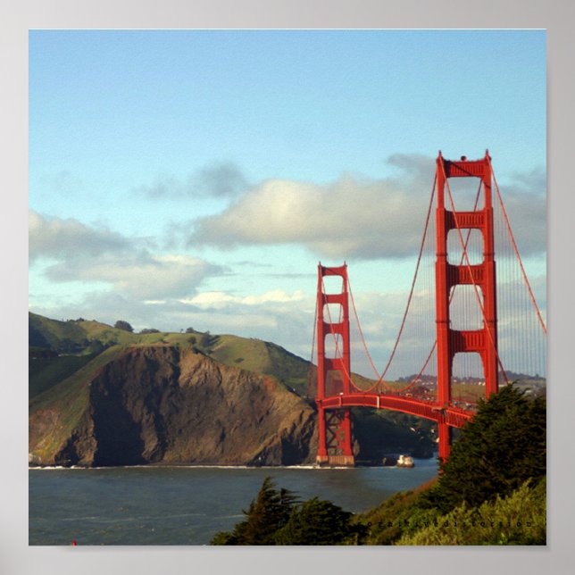 Die Golden Gate Bridge Poster (Vorne)