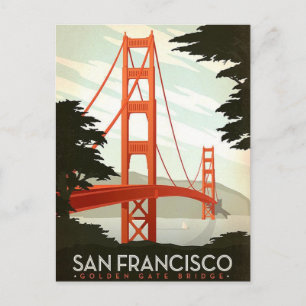 Die Golden Gate Bridge Postkarte