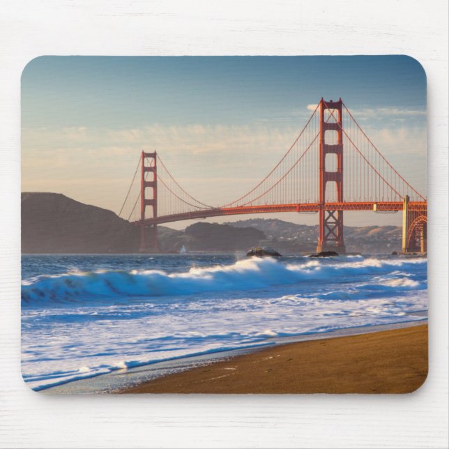 Die Golden Gate Bridge vom Baker Beach Mousepad (Vorne)