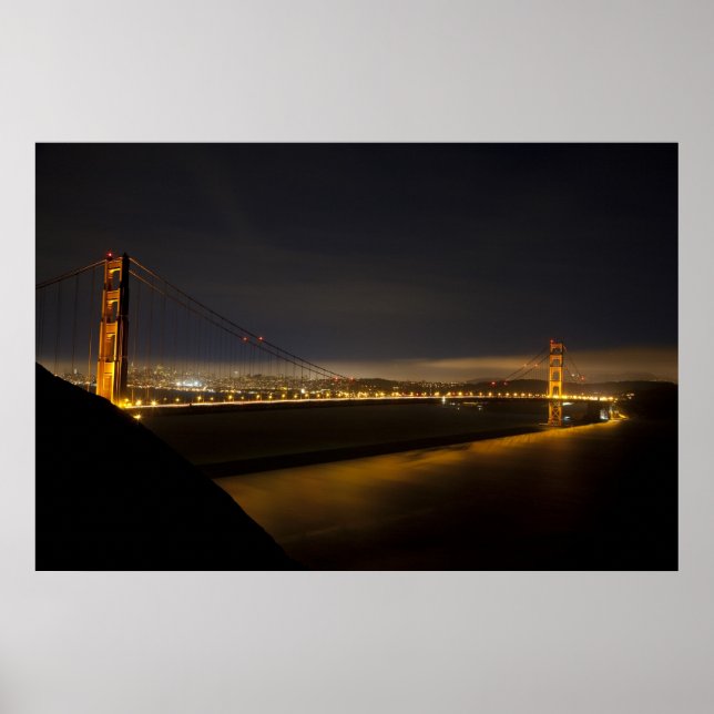 Die Golden Gate Bridge vom Marin 2 Poster (Vorne)