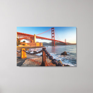 Die Golden Gate Bridge von Fort Point Leinwanddruck