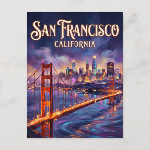 Die Golden-Gate-Brücke USA Postkarte