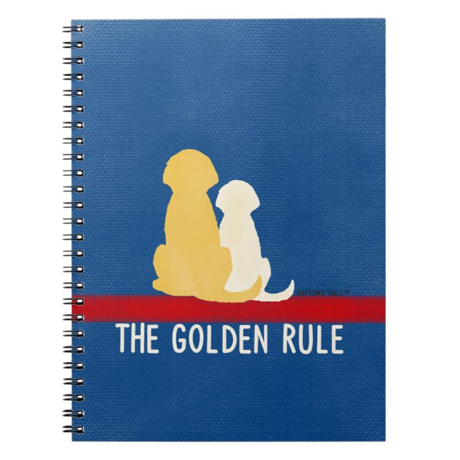 Die Golden Rule Notebook Journal School Notizblock (Vorderseite)