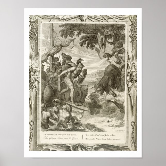 Die Goldene Fleece von Jason (Gravur) Poster (Vorne)