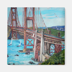 Die Goldene Gate Bridge - Magnet