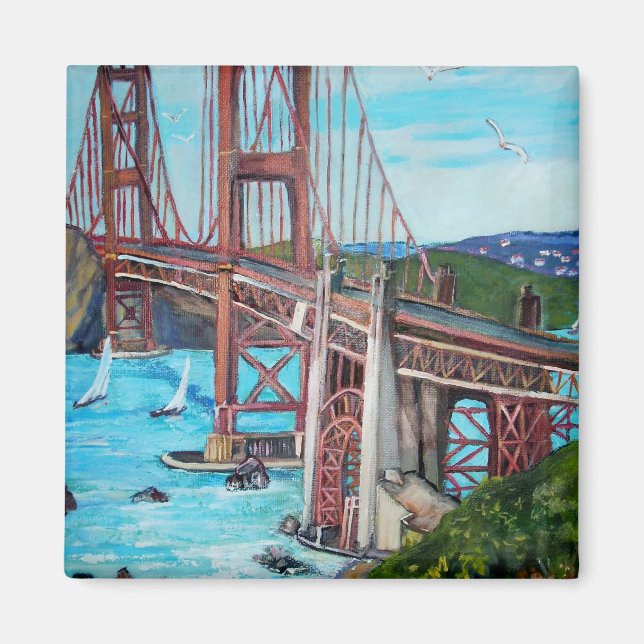 Die Goldene Gate Bridge - Magnet (Vorne)