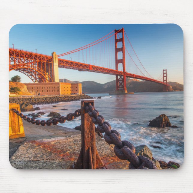 Die goldene Gate-Brücke von Fort Point Mousepad (Vorne)