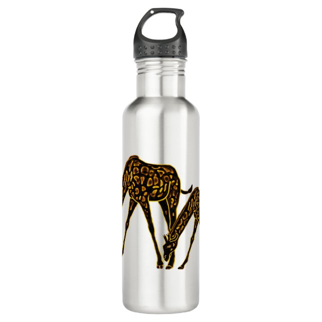 Die goldene Giraffe Trinkflasche (Vorderseite)