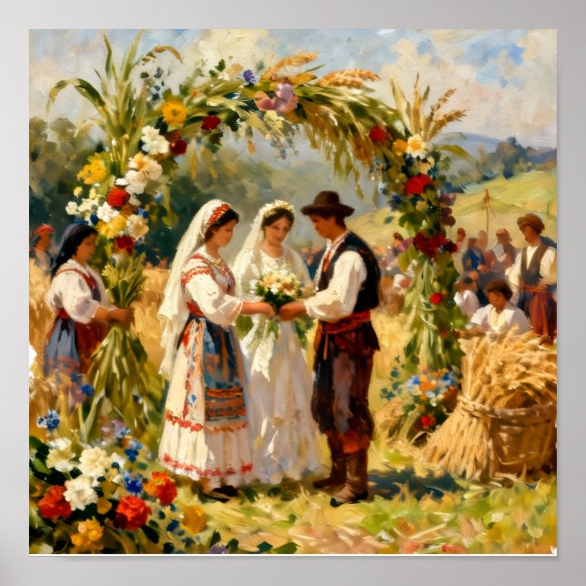 Die goldene Hochzeits-Ernte Poster (Vorne)