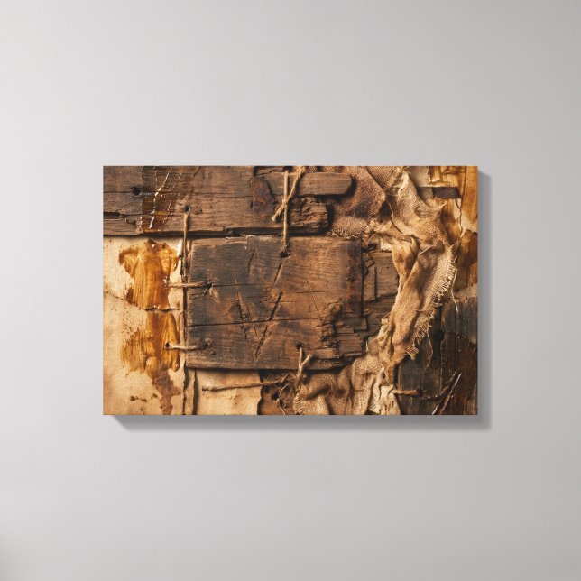Die goldene Karte der Ahnen-Erinnerung Wandkunst Leinwanddruck (Vorderseite)