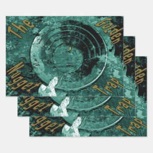 Die goldene Nugget-Falle Geschenkpapier Set