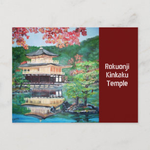 Die goldene Pavillon-Grüße Postkarte