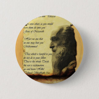 Die goldene Regel entsprechend drei Religionen Button