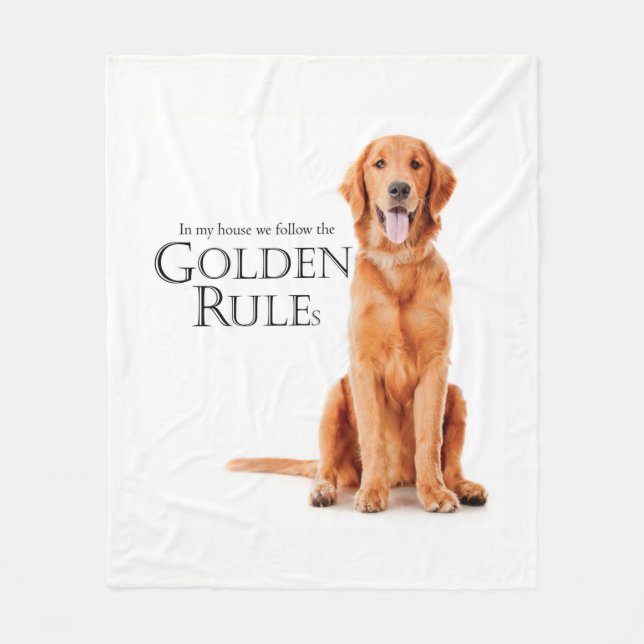 Die goldene Regel-Fleece-Decke Fleecedecke (Vorderseite)