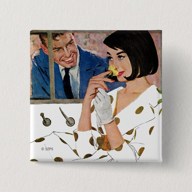 Die goldene Rose Button (Vorderseite)