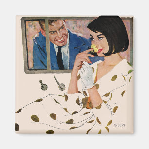 Die goldene Rose Magnet