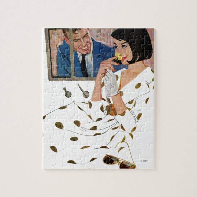 Die goldene Rose Puzzle (Vertikal)