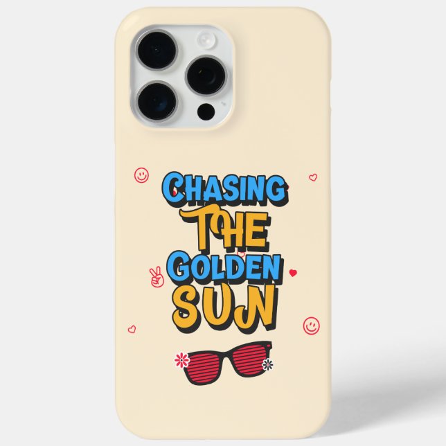 Die goldene Sonne jagen Case-Mate iPhone Hülle (Rückseite)