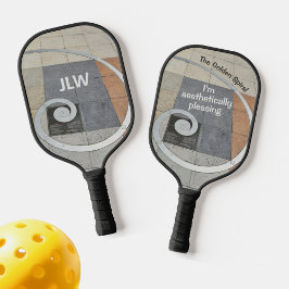 Die goldene Spirale, die ich ästhetisch anziehe Pickleball Schläger