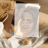 Die goldene Stunde Grace Moderne Mongram Hochzeit