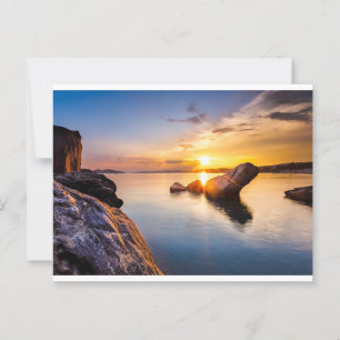 Die goldene Stunde in Griechenland Postkarte