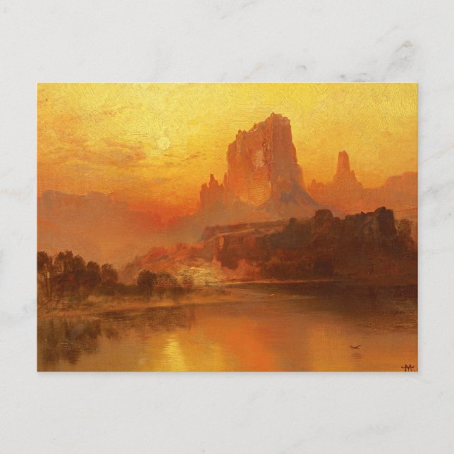 Die goldene Stunde, Moran, 1875 Postkarte (Vorderseite)