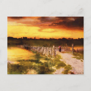 Die goldene Stunde Postkarte