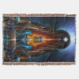 Die goldene Vision des Fraktals Arsencia Kunst Decke