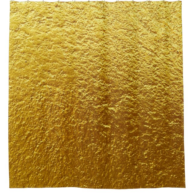 Die goldene Wandtextur ist abstrakt, alt, antike Duschvorhang (Vorderseite)