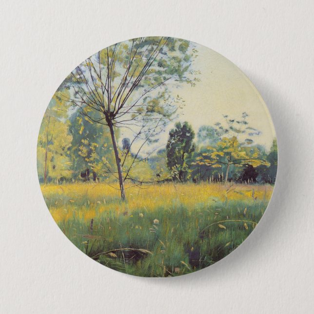 Die goldene Wiese (von Ferdinand Hodler) Button (Vorderseite)