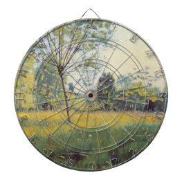 Die goldene Wiese (von Ferdinand Hodler) Dartscheibe