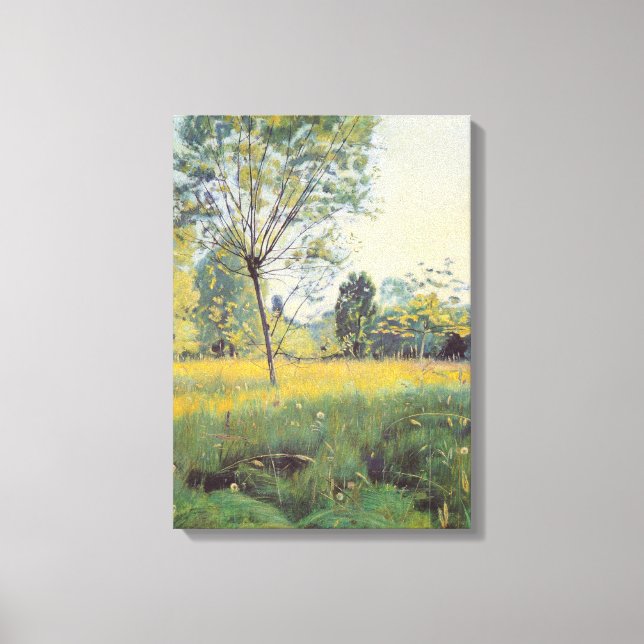Die goldene Wiese (von Ferdinand Hodler) Leinwanddruck (Vorderseite)