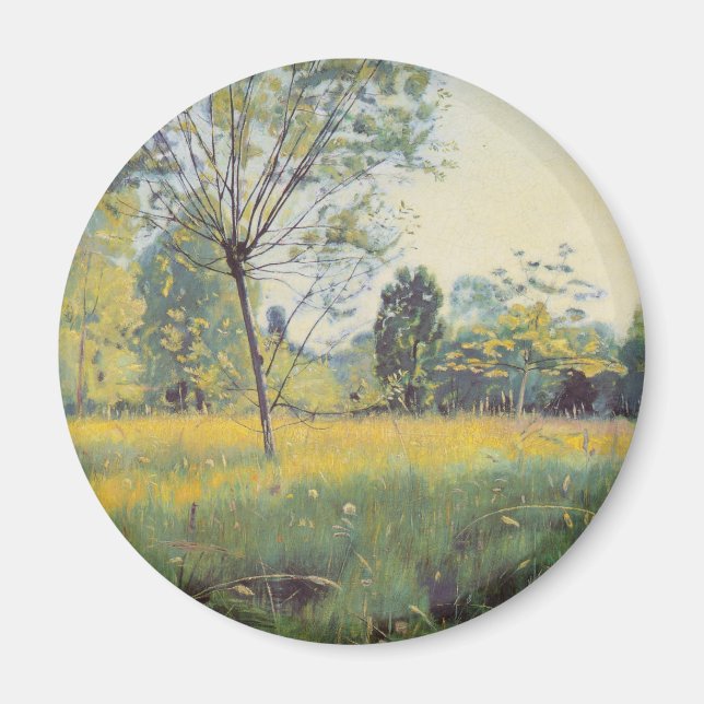 Die goldene Wiese (von Ferdinand Hodler) Magnet (Vorne)