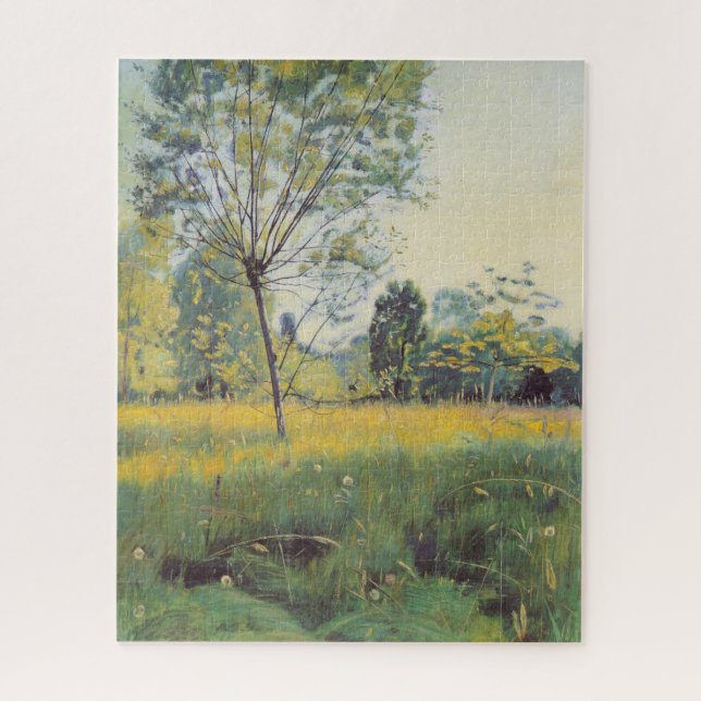 Die goldene Wiese (von Ferdinand Hodler) Puzzle (Vertikal)