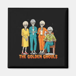 Die goldenen Ghule Skelett Halloween Idee Lustig Magnet