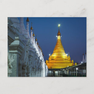 Die Goldenen Pagoden von Mandalay Postkarte