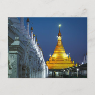 Die Goldenen Pagoden von Mandalay Postkarte